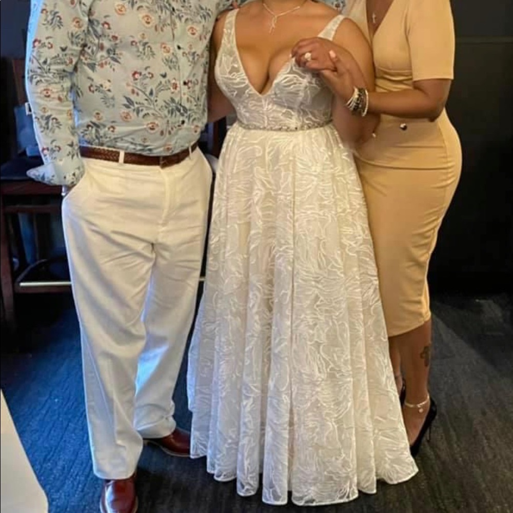 Size 12 Champagne Ultimate Bride wedding dress!